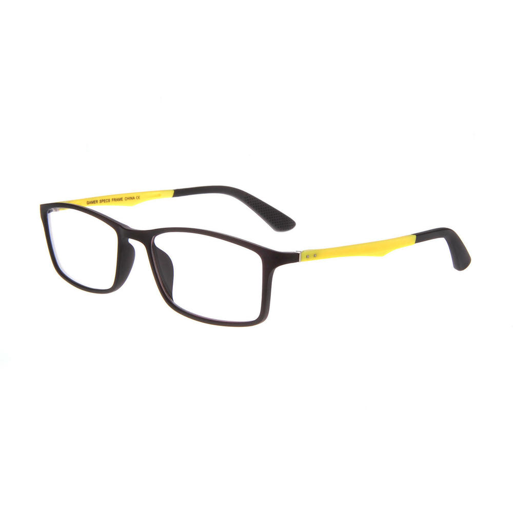 NEW KIDS GAMER SPECS Black & Yellow GAME OVER Eyeglasses 49mm made with TR-90